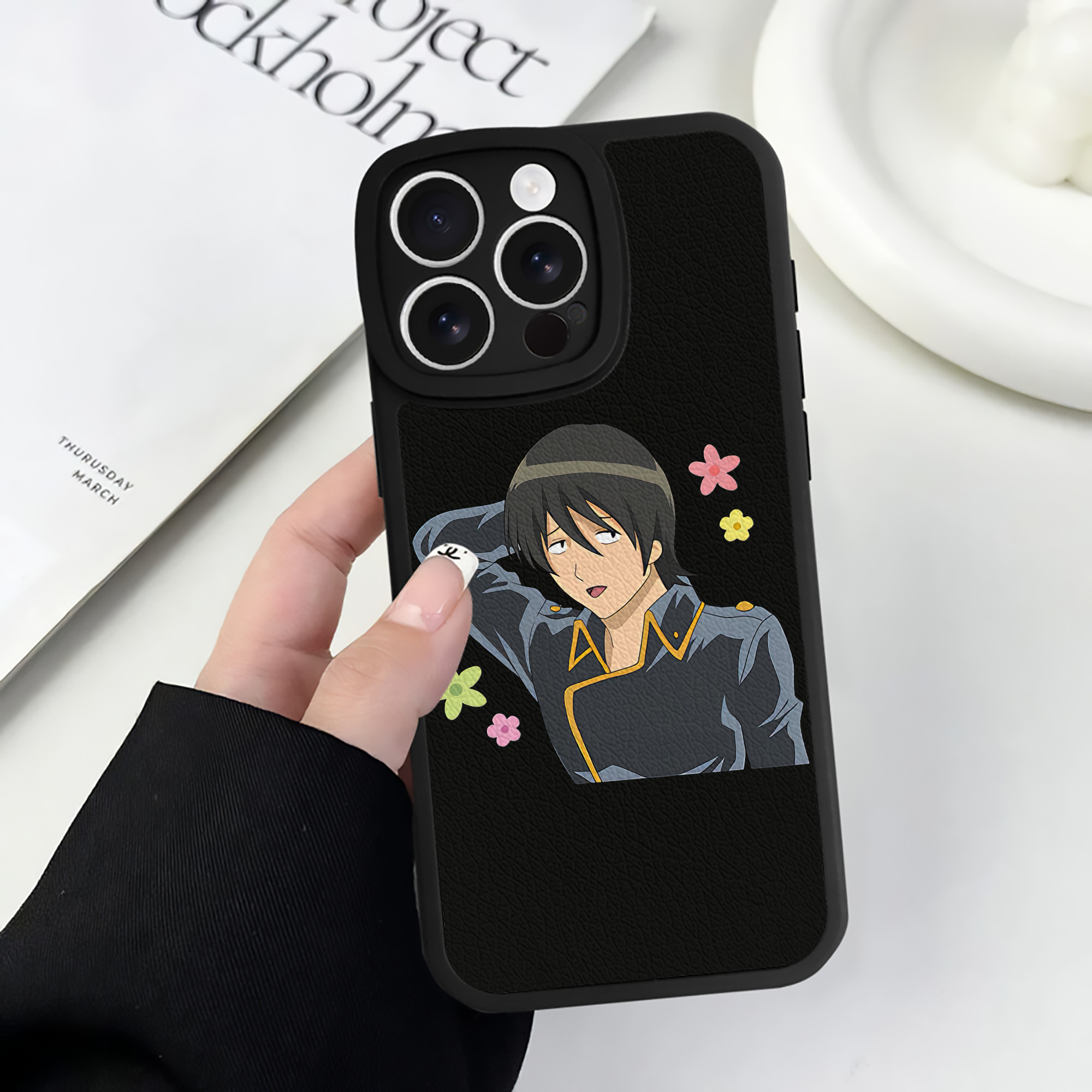 （画像用） ぎんたま 坂田銀時（さかたぎんとき） 神楽 志村新八（しむら しんぱち） GINTAMA Sakata Gintoki Kagura Shimura Shinpachi 【iPhone 16シリーズ対応】シリコンスマホケース（レザー調） 材質：シリコン